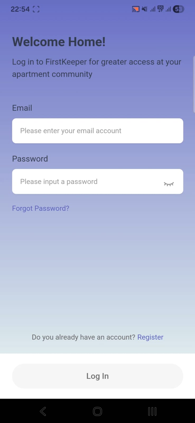 Registration Step